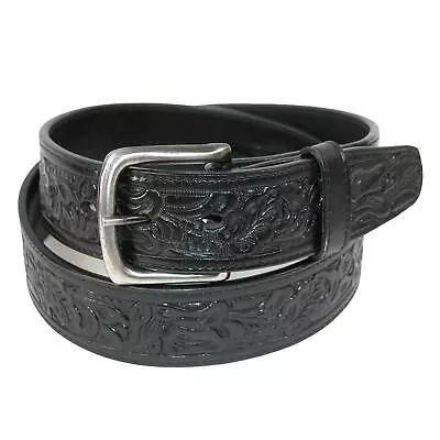 New CTM Embossed Leather Money Belt With Removable Buckle • $34.94