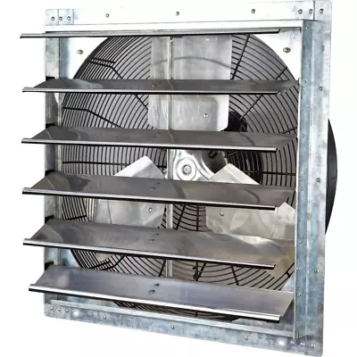 24  Shutter Exhaust Fan 4244 CFM Industrial Speed Wall Mount Garage Shop Attic • $299.99