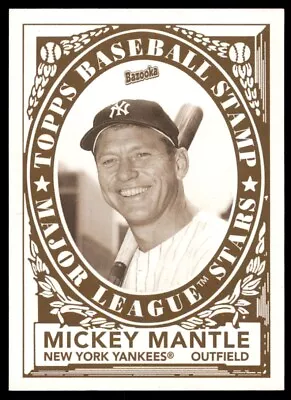 2006 Bazooka Stamps Mickey Mantle Yankees #16 *Noles2148* • $4.95