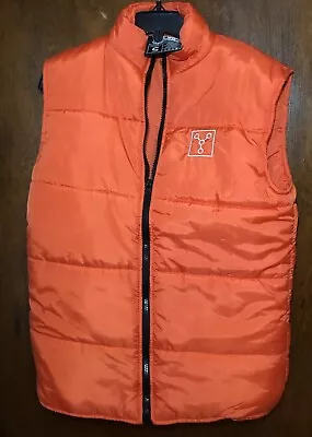 LOOT WEARABLES EXCLUSIVE Marty McFly Back To The Future Puffer Orange VEST Men S • $44.99