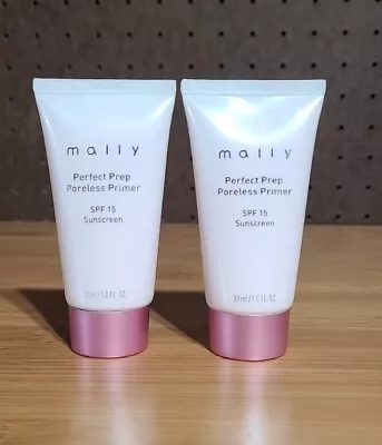 MALLY Perfect Prep Poreless Primer - Lot Of 2 1oz/30mL NWOB • $8.99