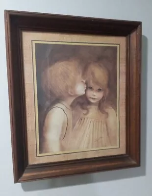 Margaret Kane  A Little Kiss  Big Eye Framed  Print 17 ×20  • $26