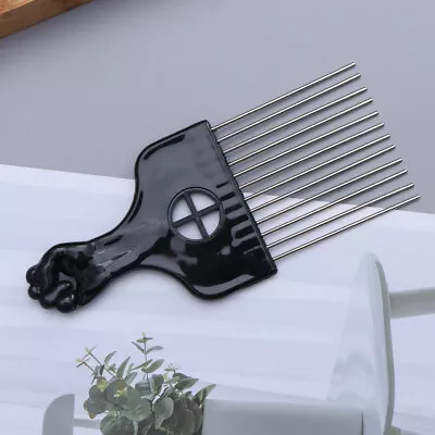 Metal Afro Pick Metal Beard Pick Metal Hair Pick Comb Plastic Afro Hair Pick • $9.19