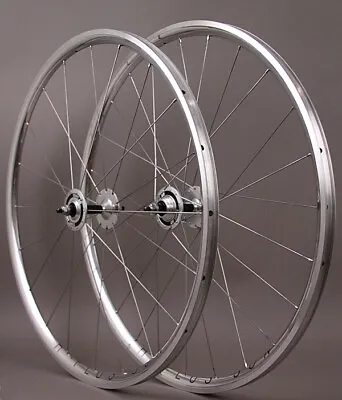 H Plus Son Archetype SILVER DT 370 Hubs Fixed Gear Track Bike Wheelset 24/20h • $479