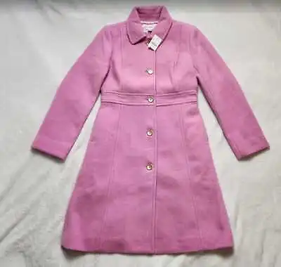 New Women's J Crew Factory Wool-blend Lady Day Coat In Decorative Pink • $273.53