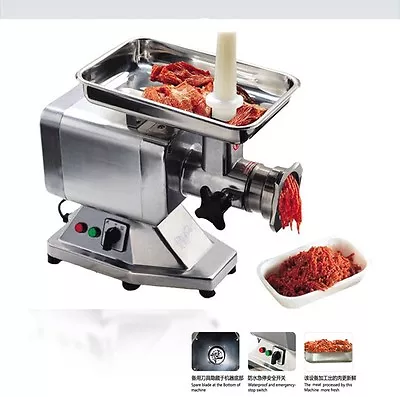 Heavy Duty Commercial Stainless Steel 1.5HP Electric Meat Grinder No#22 ETL/NSF • $399