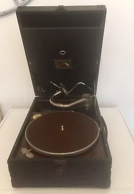 £60 • Buy HMV 101 Gramophone Phonograph Record Player -  His Masters Voice - GC -  Black