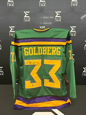 The Mighty Ducks Greg Goldberg Signed/autographed Custom Jersey Beckett COA • $20