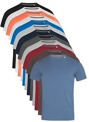 £12.35 • Buy Mens Plain Slim Fitted Body Fit Cotton + Elastane Fashion Tee T-Shirt Tshirt