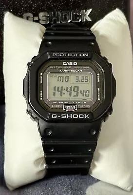 USED: Premium Casio G Shock Square “GW 5000” Tough Solar/Multi Band 6/Imported • £100