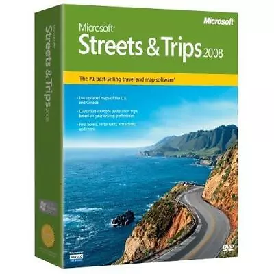 Microsoft Streets And Trips 2008 GPS - Software Only • $7.99