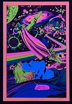 THOR 20x30 MODERN BLACK LIGHT ART MARVEL COMICS POSTER PRINT 2021 • $39.99