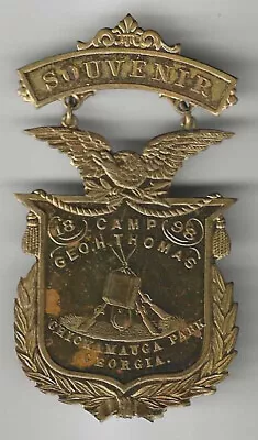 1898 Civil War Palmer's Badge 1st PA Volunteers Chickamauga Park Georgia • $29.95