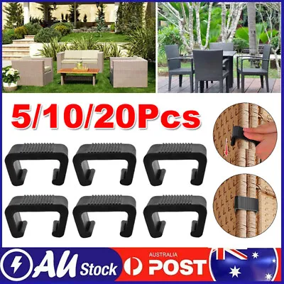 $30.89 • Buy 5/10/20Pcs Wicker Furniture Clips Patio Rattan Chair Sofa Clip Garden Outdoor