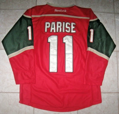 $28 • Buy VINTAGE #11 Zach PARISE Minnesota WILD Replica REEBOK Jersey, Size Men's 50/XL
