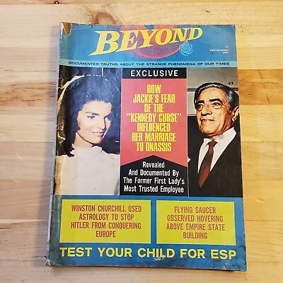 BEYOND MAGAZINE V 2 # 16 1969 DEC ESP UFOs JACKIE KENNEDY WINSTON CHURCHILL • $1