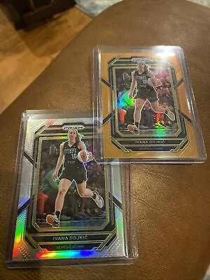 2023 Panini Prizm WNBA Ivana Dojkic Orange /99 Silver Prizm Rookie • $1