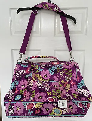 Vera Bradley FLUTTERBY 13062-158 Frame Travel Bag MSRP $140 Retired Print • $67