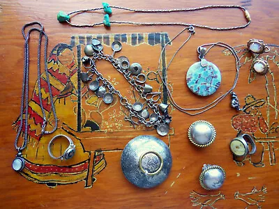 Vintage Lot New Mexican Sterling Silver Jewelry • $100