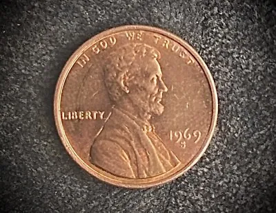 RARE 1969 S Double Die Lincoln Penny • $1000