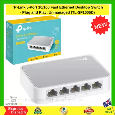 $25.99 • Buy TP-Link 5 Port Hubs 10/100Mbps Network Ethernet Switch Desktop Switch TL-SF1005D