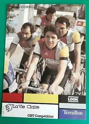 CYCLING Cycling Card BRUNO CORNILLET Team LA VIE CLAIRE Teraillon 1984 • $4.24