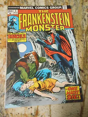 The Frankenstein Monster #9 Death Of Dracula  - 1974 - Higher Grade - LOOK! • $29.99