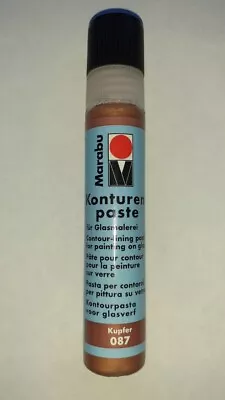 25ml Marabu Copper Glass Lining Paste / Glass Paint / Glass Art / Craft Paint • £3.89