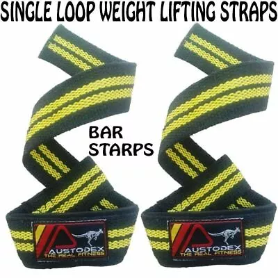 Austodex Weight Lifting Gym Training Wrist Support Bar Straps Single Loop • $6.99