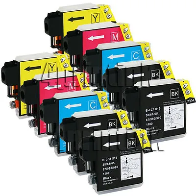 10 Pack LC61 LC-61 Ink Fits Brother MFC-490CW495CW990CWMFC-J270w MFC-J615W • $12.48