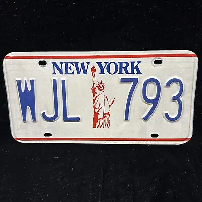 Vintage Expired New York License Plate WJL 793 Statue Of Liberty • $10