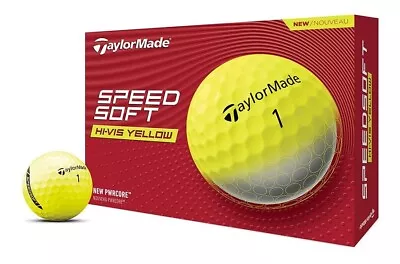 Taylormade Speedsoft 1 Dozen Golf Balls - Yellow - New 2024 - Value Plus! • $27.50