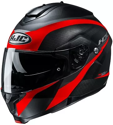 HJC C91 Taly Modular Motorcycle Helmet Red XS S M L XL 2X 3X 4X 5X Sunscreen BK • $199.99