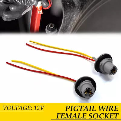 T10 168 194 Light Bulb Extension Wiring Harness Socket Connector For Tail Light • $9.99