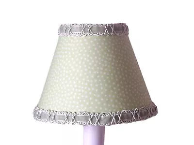 Pale Sage Green Dot Chandelier Shades 5  Mini Lamp Sconce Shade • $5