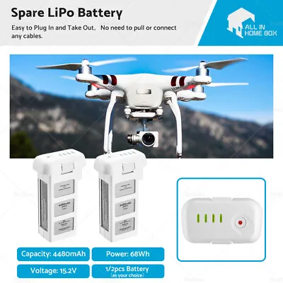 $105.59 • Buy 15.2V 68.4Wh Spare LiPo Battery Suitable For DJI Phantom 3P/3S/3A/3SE Pro Drone