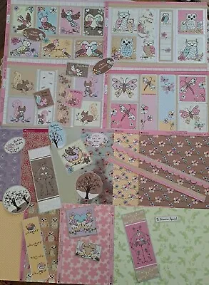 Craftroom Clearout Kanban New Card Making Dawn Bibby Birds/owls Toppers/card • £3.50