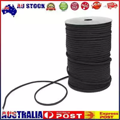 100m Survival Paracord 4mm 9 Strand 550 Rescue Parachute Cord Rope (Black) AU • $19.46