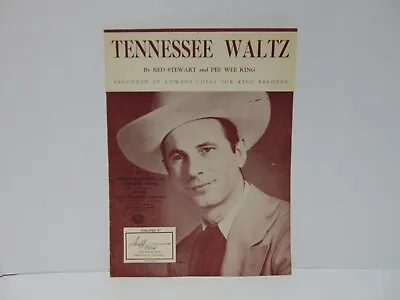 Tennessee Waltz Sheet Music Red Stewart Pee Wee King 1948 No 942 Oahu Publishing • $15.50
