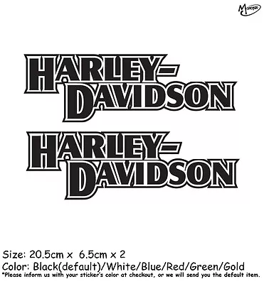 2 Pcs Harley Davidson Motorcycle Reflective Stickers Outline Decals  Best Gifts • $9.99