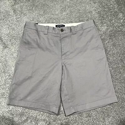 NEW NWT J Crew Gramercy Flex Chino Shorts Mens 32 Gray Flat Front Cotton Stretch • $19.99