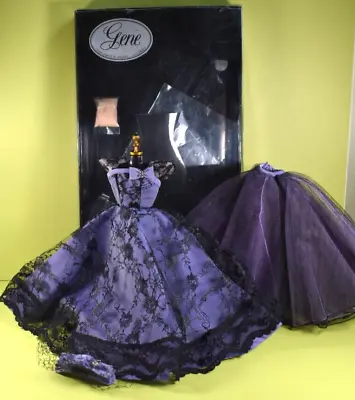 1998 Ashton-Drake Galleries Gene Doll Costume  Creme De Cassis Purple Dress  • $34.95