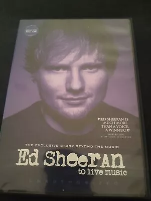To Live Music By Ed Sheeran (DVD 2015) Free Shipping • $6.99