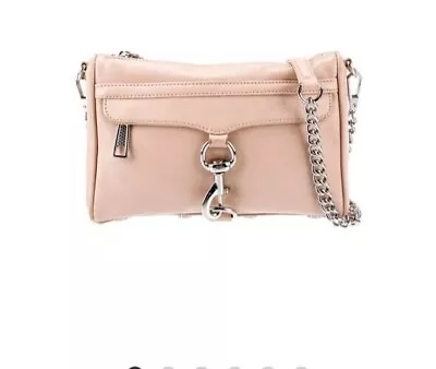 Rebecca Minkoff Large MAC Crossbody Pink Soft Leather With Gunmetal Hardware  • £32.17