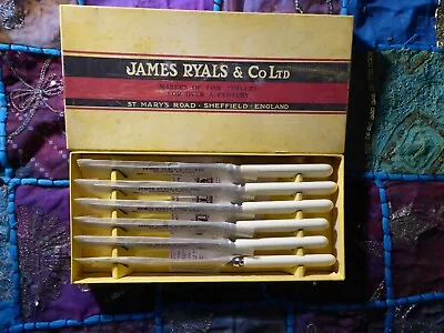 Vintage Set Of 6 Table Knives By James Ryals & Co Ltd New • £18