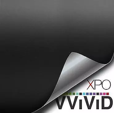 VVivid Xpo Matte Black Vinyl Car Wrap Film | V151 • $1.99