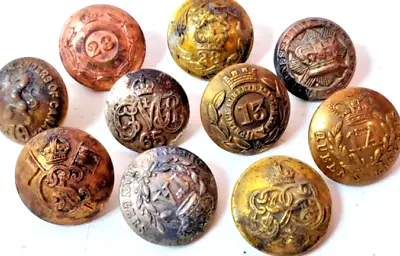 Rare Old  & Vintage Military Brass Uniform Buttons • $9.14