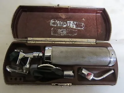 Vintage Welch Allyn Otoscope Ophthalmoscope Diagnostic Set Bakelite Case • $45