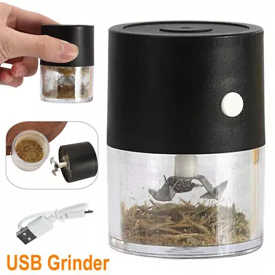 Electric Auto Grinder For  Herb & Garlic Grinding Rchargeable In USB Black • $7.59