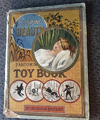 Sleeping Beauty Pantomime Toy Book MCLOUGHLIN BROS EDITION 1880s Damaged • $60